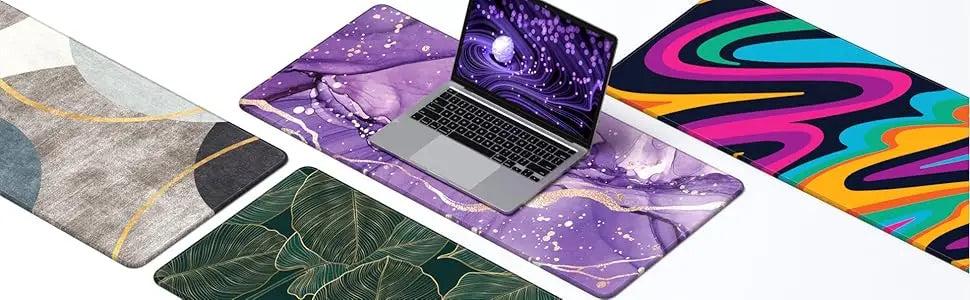abstract art leave Desk Mat