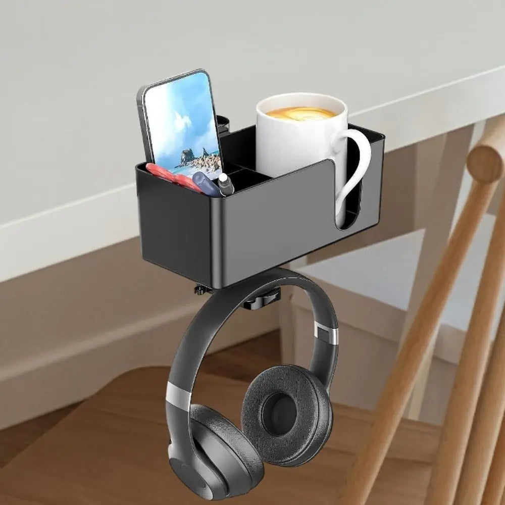 New 4-in-1 Tableside Storage Box Metal 360°