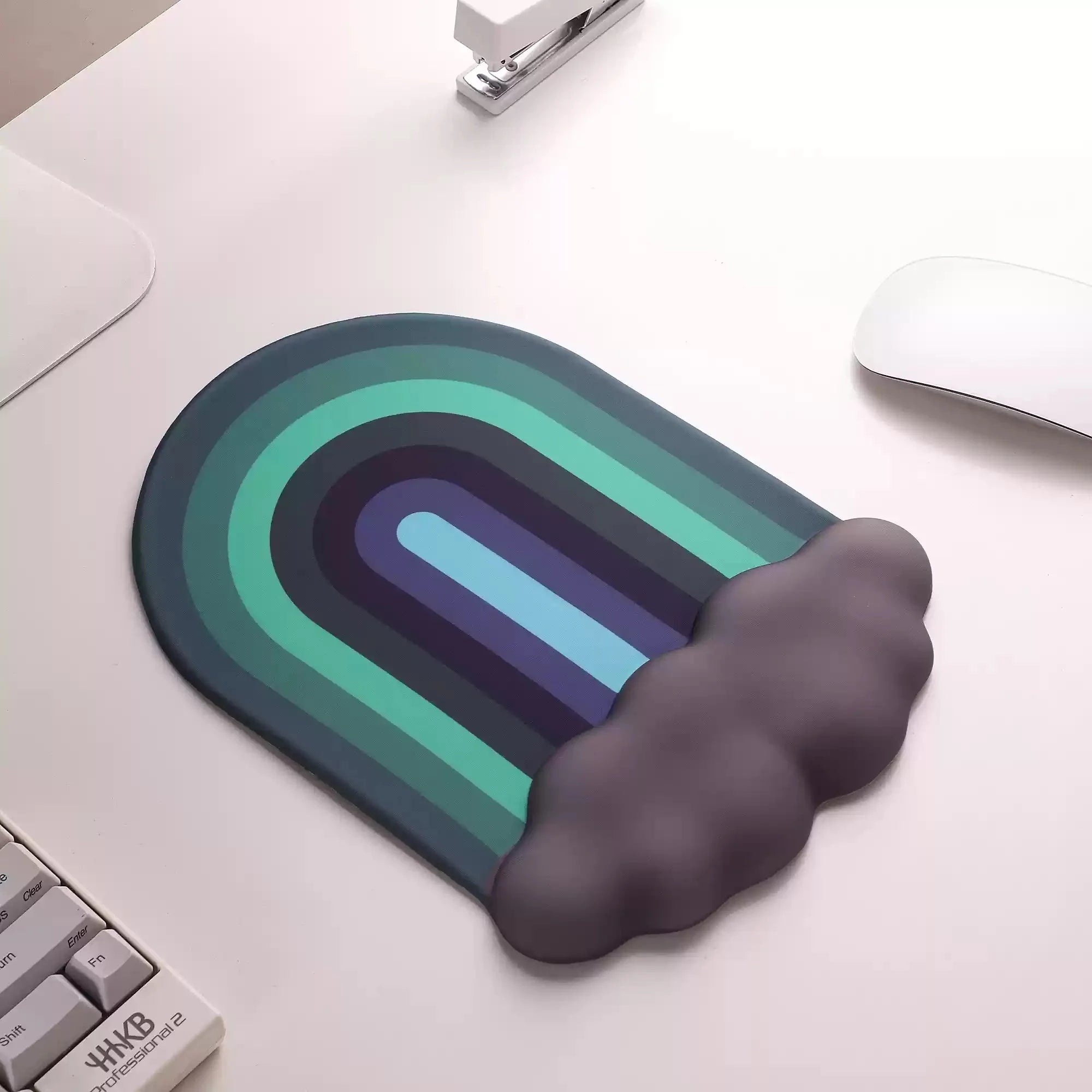 Ergonomic Cloud Wrist Pad - Rainbow Gradient