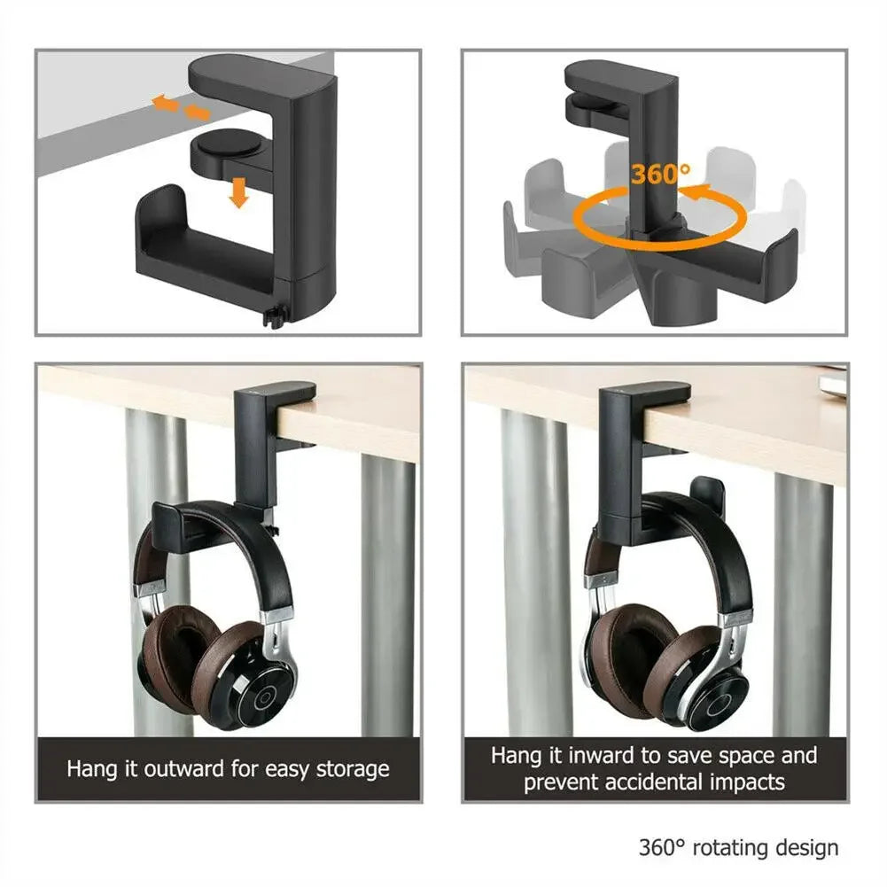 Headphone Stand Headset Hook Holder,