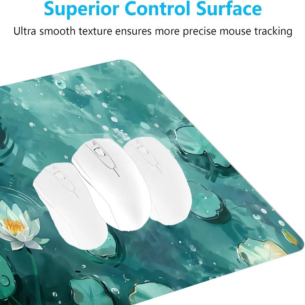 Pond lotus leaf Mouse PC Pad
