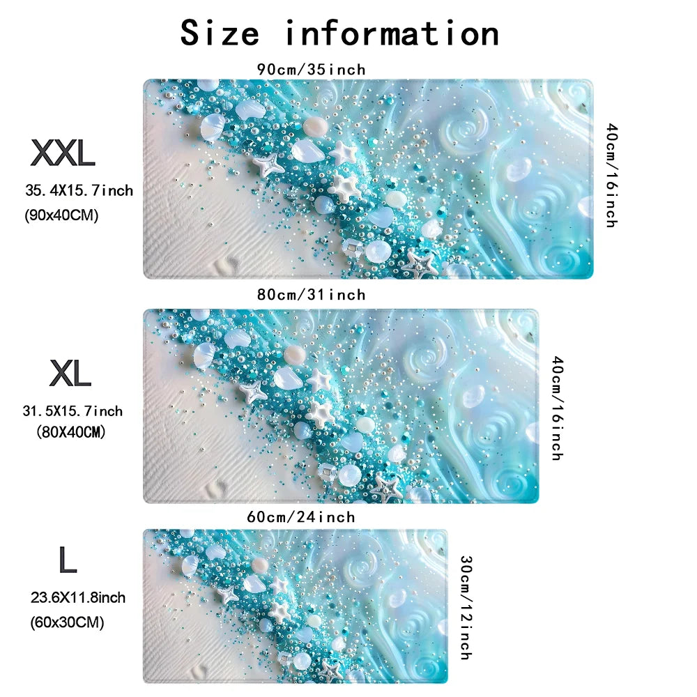Light Blue Sea Shell Pattern