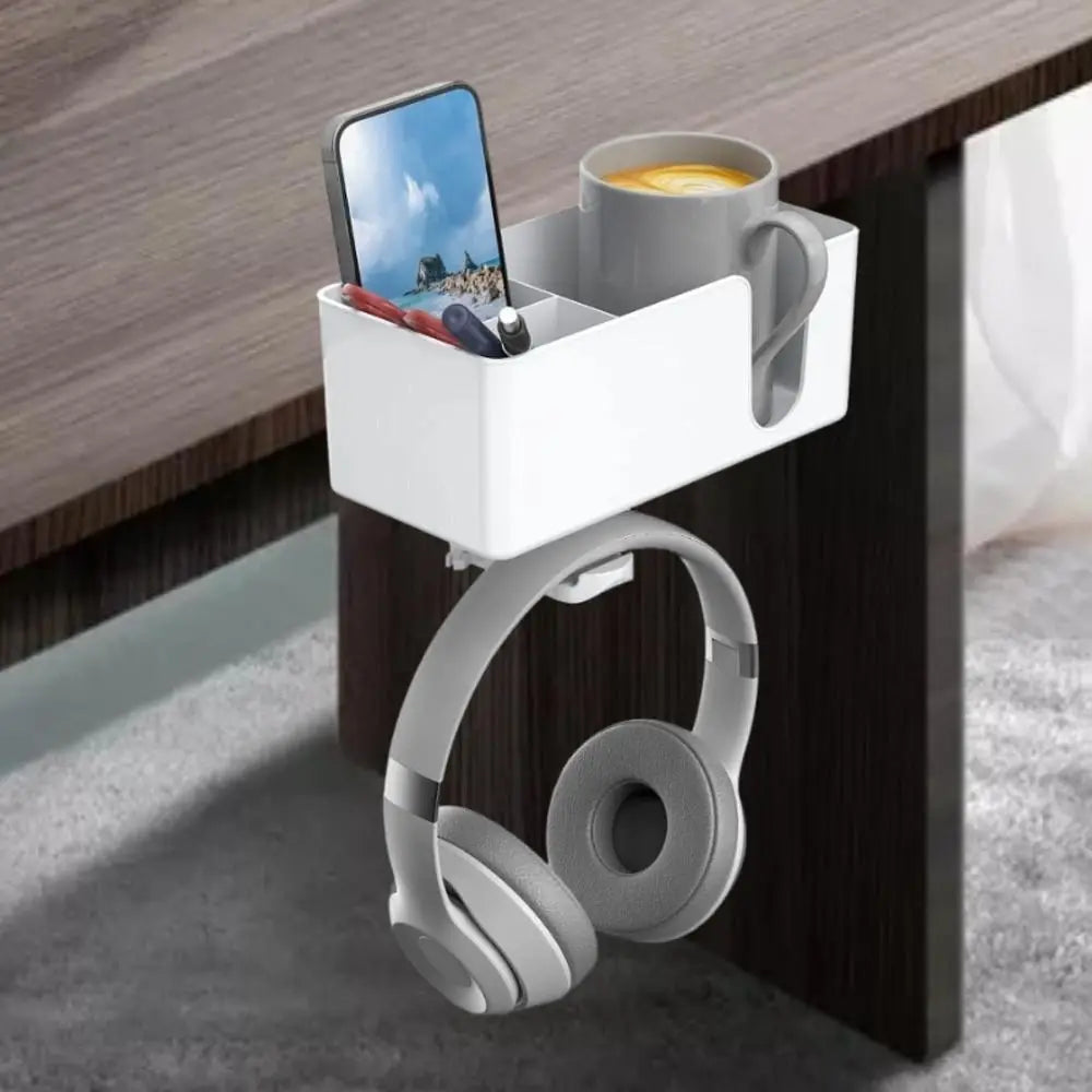 New 4-in-1 Tableside Storage Box Metal 360°
