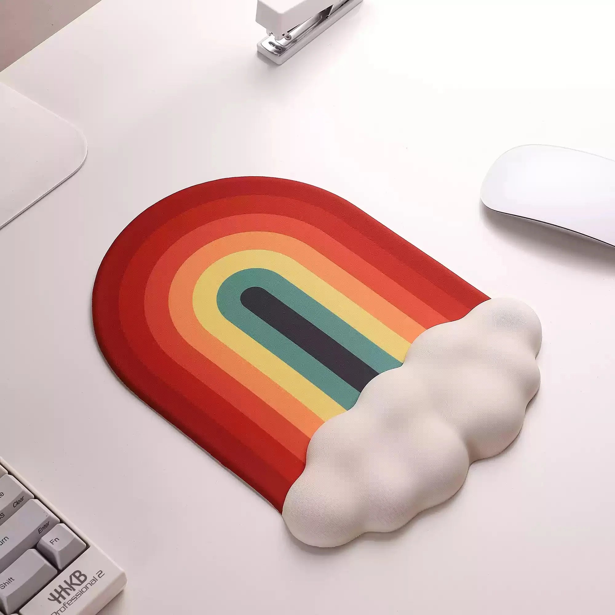 Ergonomic Cloud Wrist Pad - Rainbow Gradient
