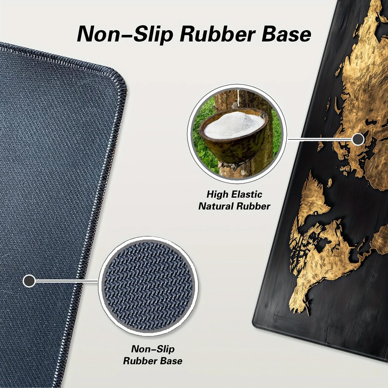 World Charcoal Ocean Design for Office and Gaming