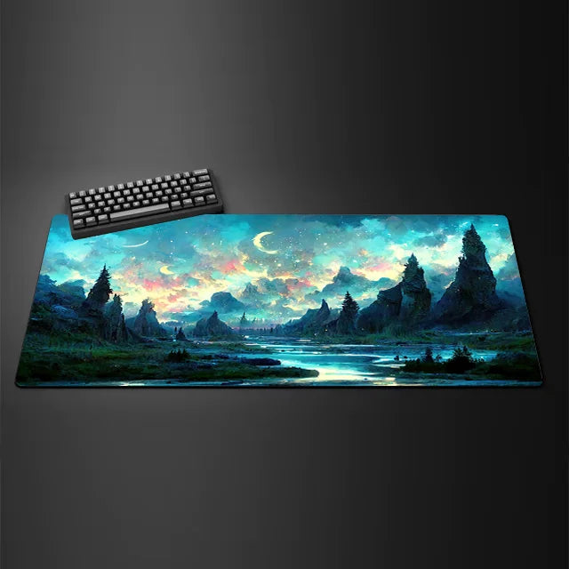 Fantasy landscape carpet