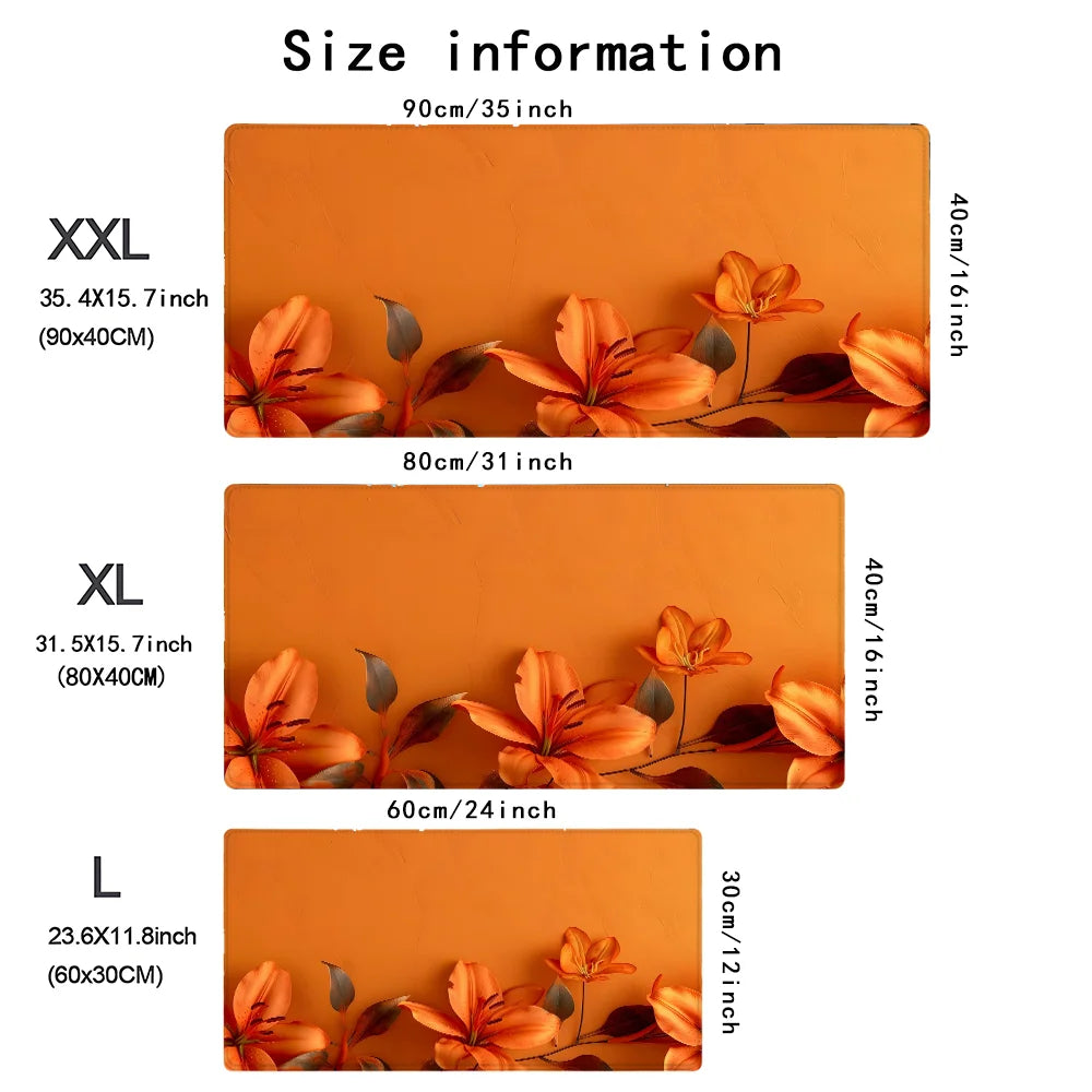 Computer Keyboard Mat Flower