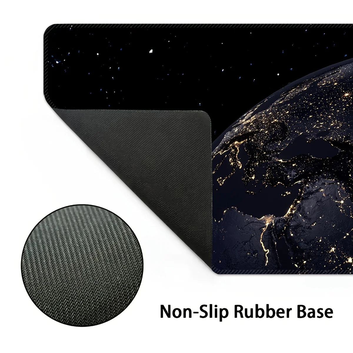 Mouse Pad Star Lighting Earth Computer