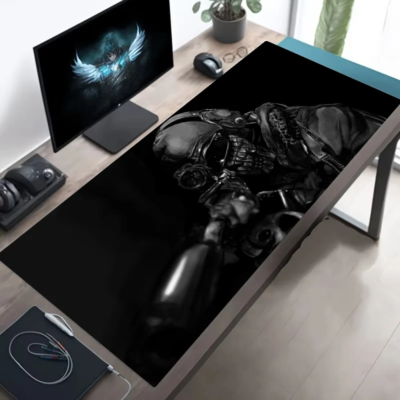 Large Mouse Pad Tactical Soldier Design Non-Slip