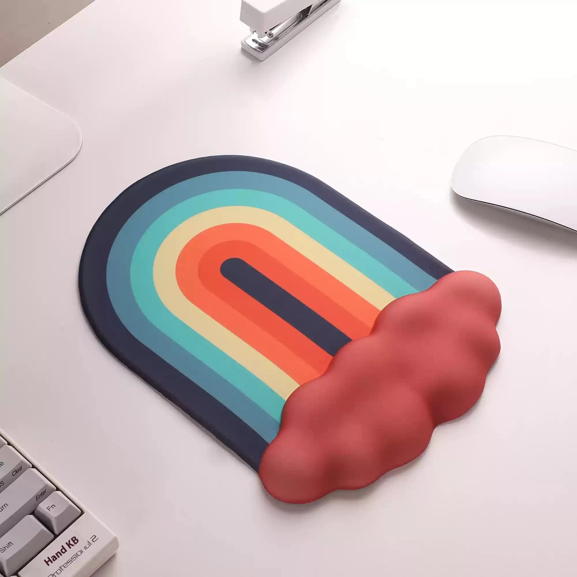 Ergonomic Cloud Wrist Pad - Rainbow Gradient