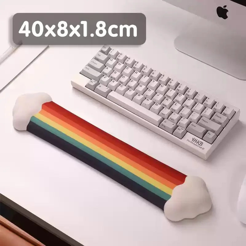 Ergonomic Cloud Wrist Pad - Rainbow Gradient