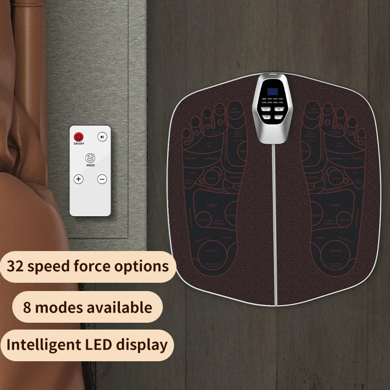 Foot Massager Pad remote control Muscle Stimulation Improves Blood Circulation Acupoints massage usb charge home