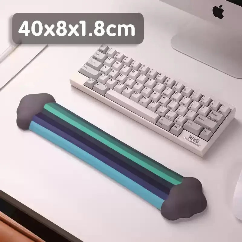Ergonomic Cloud Wrist Pad - Rainbow Gradient