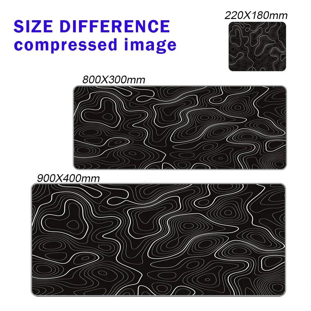 Line Liquid Mouse Pad Topographic