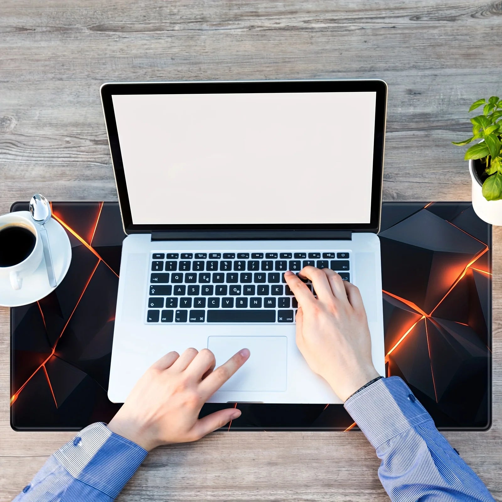 Oversized plaid sci-fi