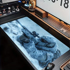 Large Snowy Special Forces Machine Gun