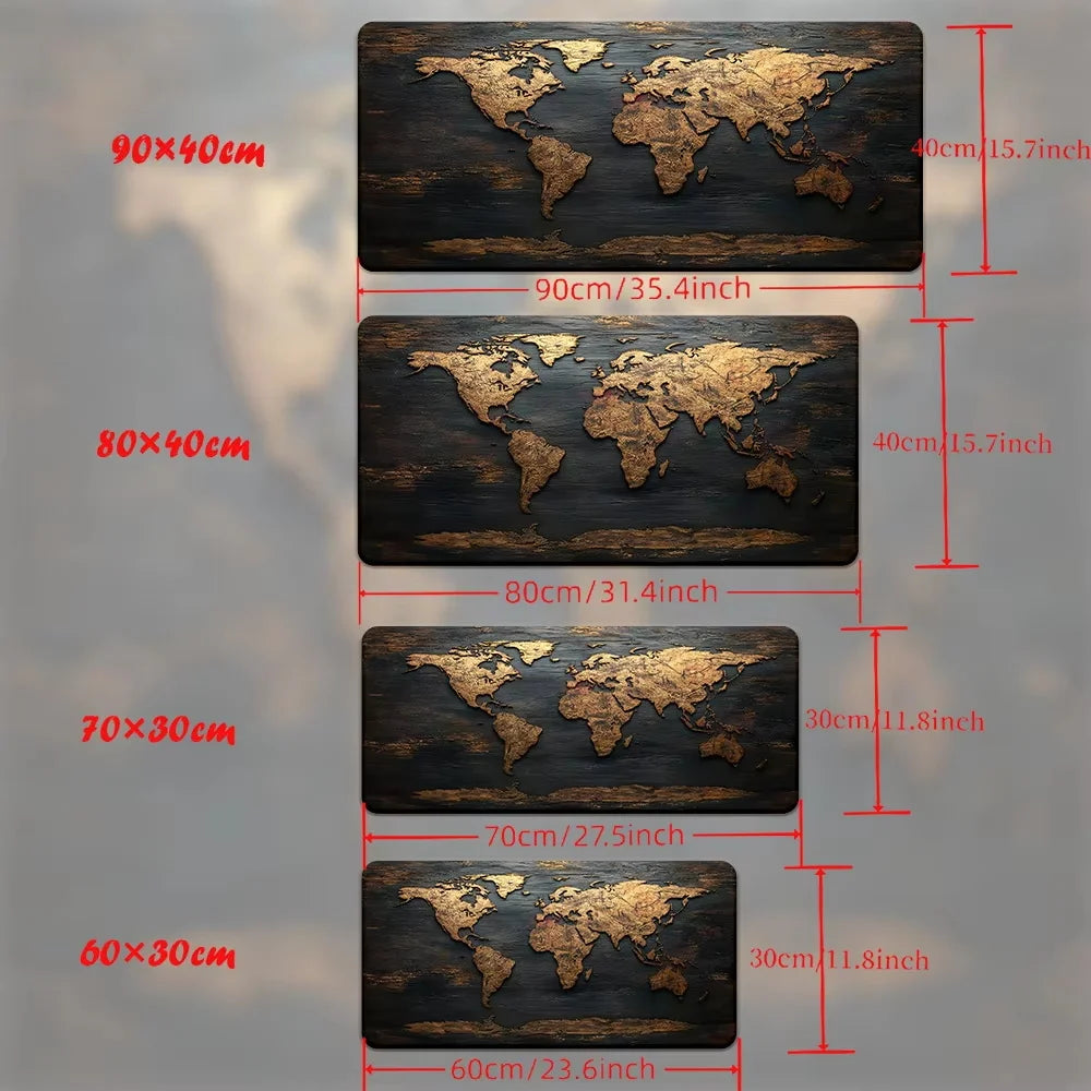 World Map Mouse Pad
