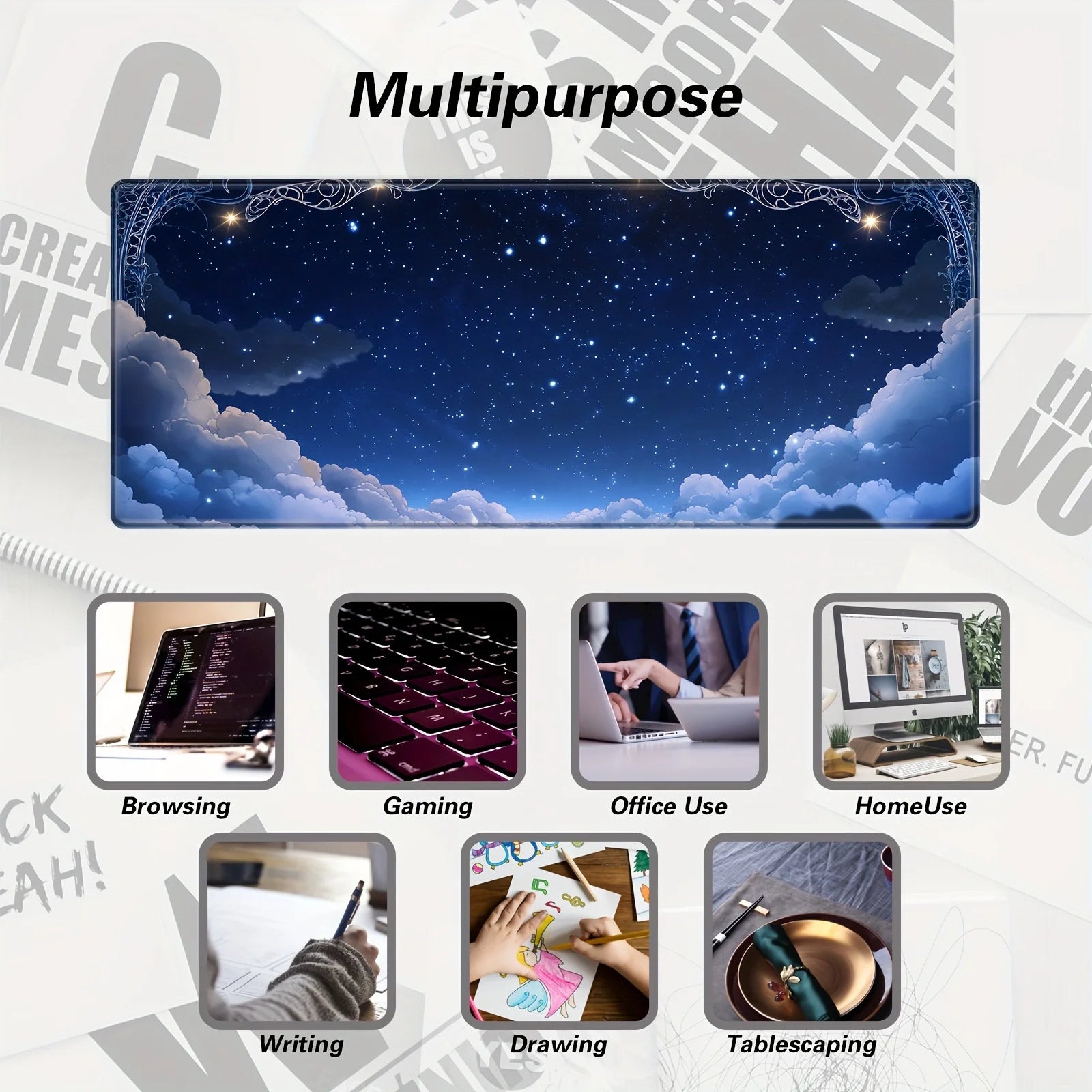 Blue sky Colorful Mat