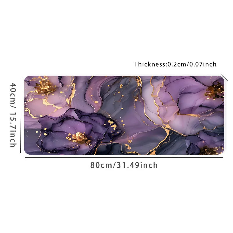 Purple Marble with Gold Edges