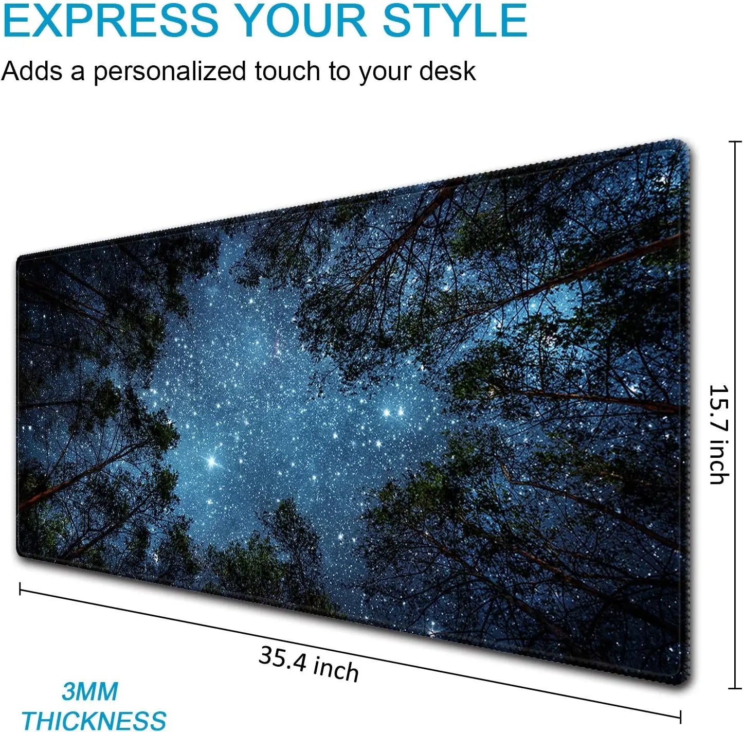 Forest Starry Gaming Mouse Pad