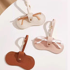 Portable Glasses Bag Soft Leather Sunglasses Pouch Slim Fashion Glasses Case Holder Glasses Organizer Travel Sunglasses Pouch