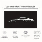 Mouse Pad PORSCHE 911 Turbo S Silhouette