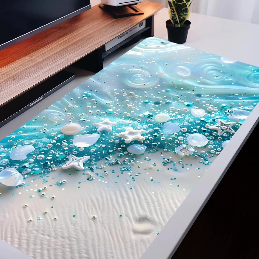 Light Blue Sea Shell Pattern