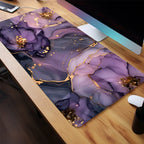 Purple Marble with Gold Edges