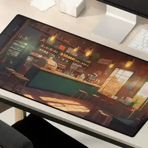 Kawaii Anime Coffee Shop Art