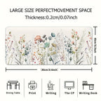 Floral Large mousepad Extended desk
