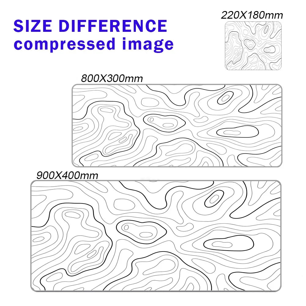 Line Liquid Mouse Pad Topographic