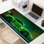 Green Racing Porsche Car