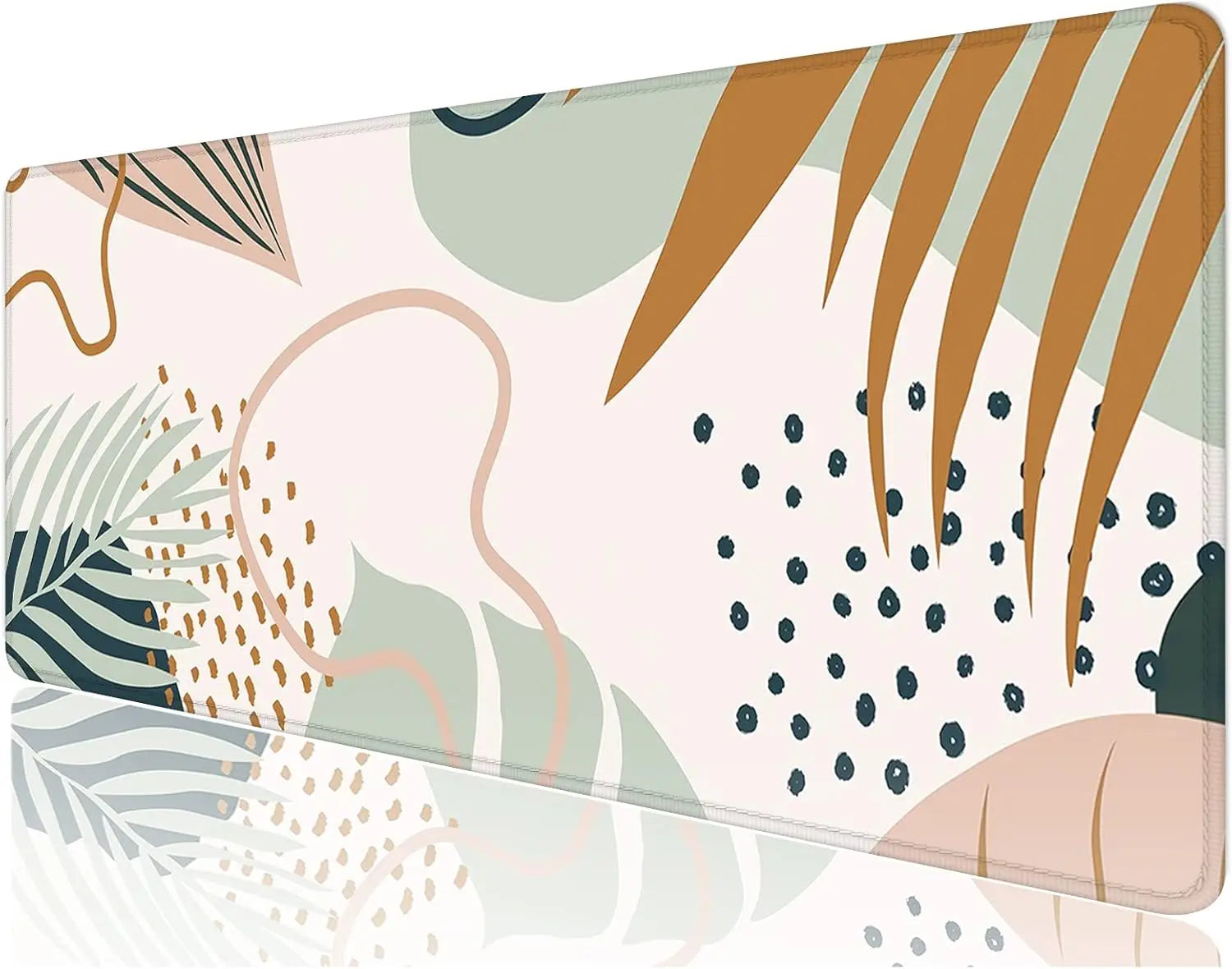 abstract art leave Desk Mat