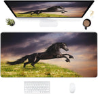 Desk Mat Pattern Black Extended