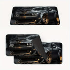 Sleek Golden Gray Sports Car