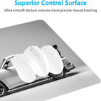 White Sports car Mouse Pad