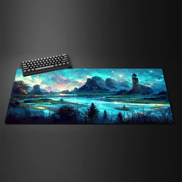 Fantasy landscape carpet