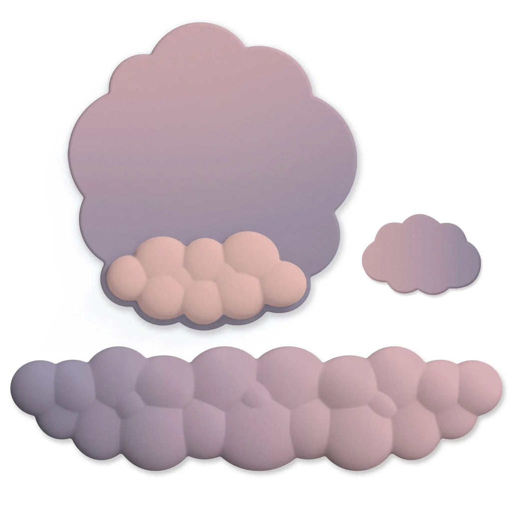 Cloud Mouse Pad Keyboard Wrist Rest Set