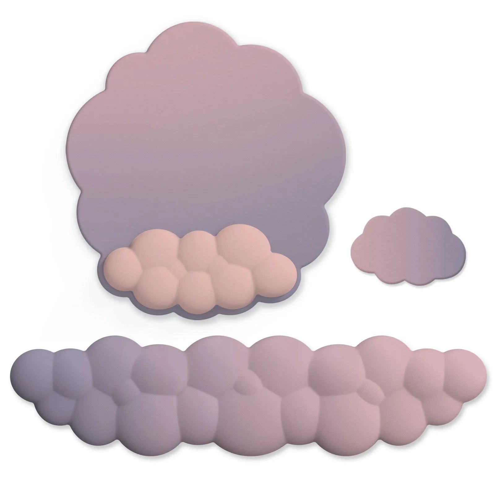 Cloud Mouse Pad Keyboard Wrist Rest Set