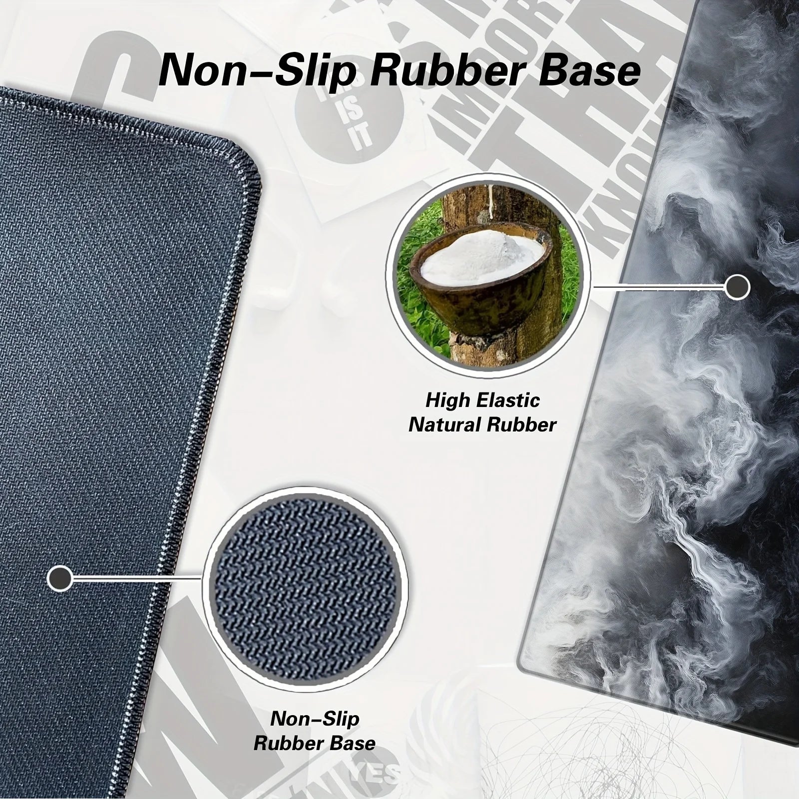 Large mouse pad smoke