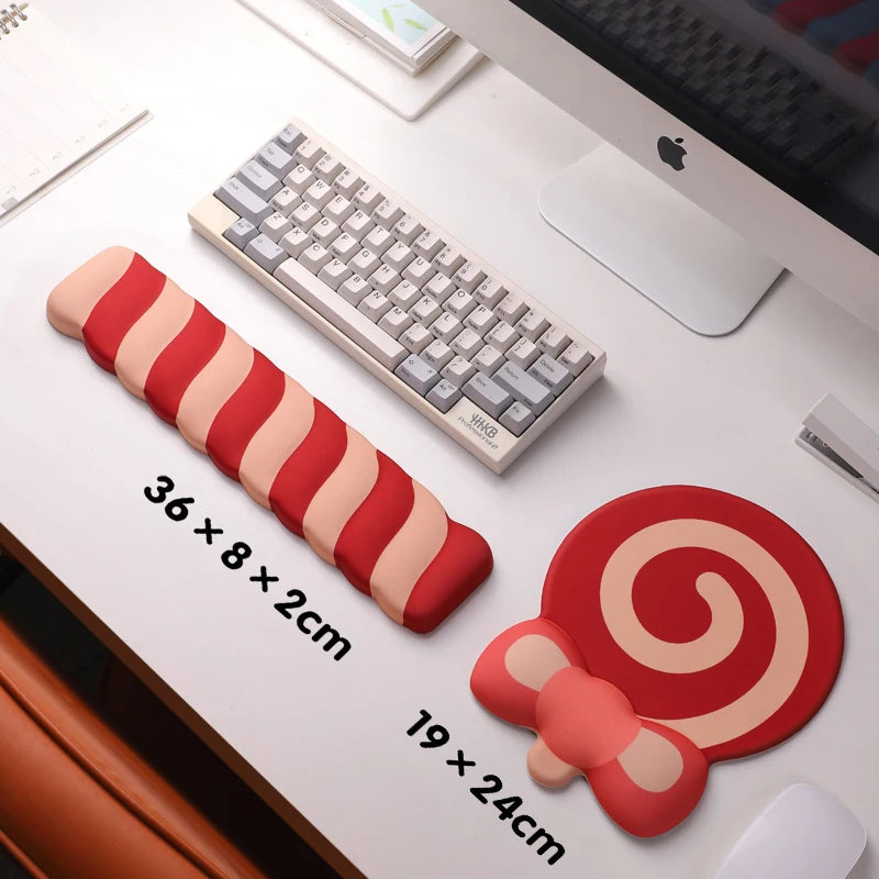 Lollipop Silicone Wrist Mouse Pad