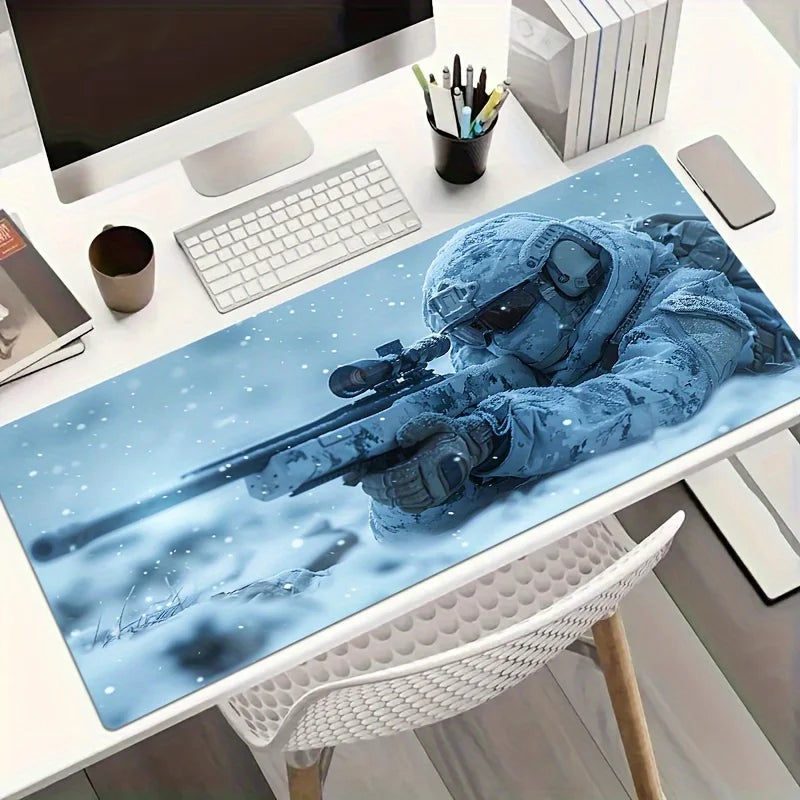 Large Snowy Special Forces Machine Gun