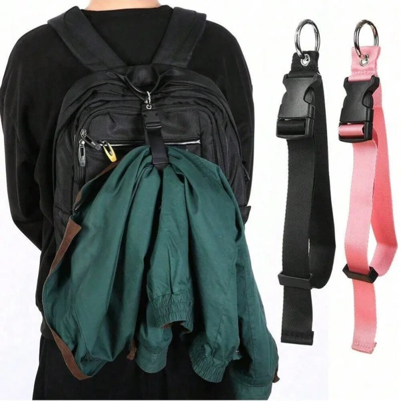 Travel Luggage Fixed Strap Backpack External Strap Portable Strap With Release Buckle Add-A-Bag Luggage Strap Belt Jacket Holder