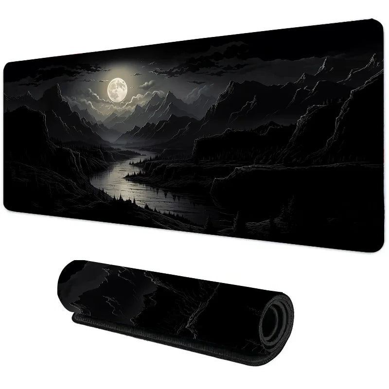 Night Moonlight large cool mouse pad laptop