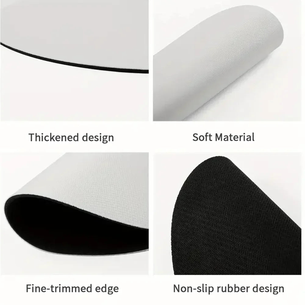 Funny Text Mouse Pad Round