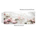 Flowers White Marble