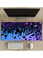 Topographic Abstract Fluid Line Mouse Pad