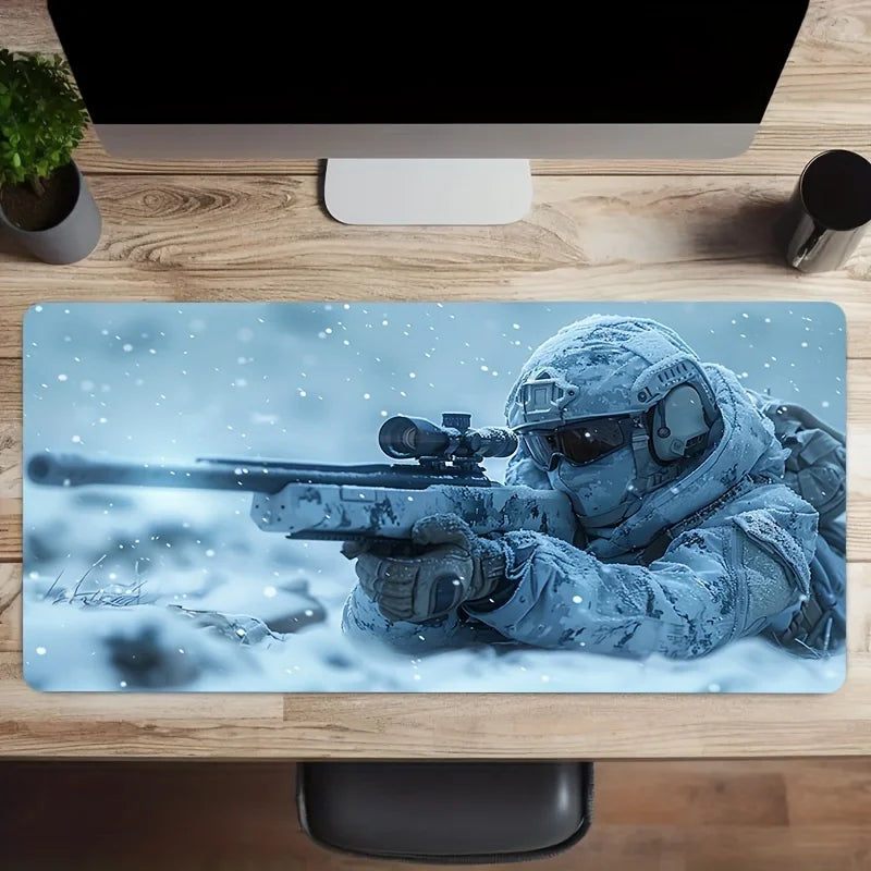 Large Snowy Special Forces Machine Gun