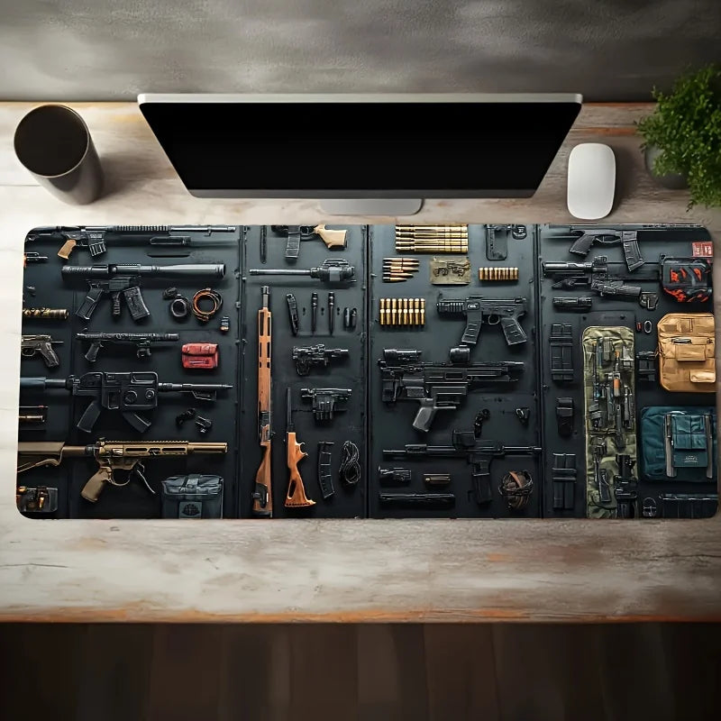 Gun Large Gaming Mouse Pad