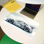Large White Sports Car Design